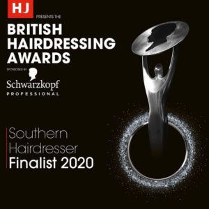 british hairdressing award finalists 2020 at perfectly posh hair and beauty salon in hungerford