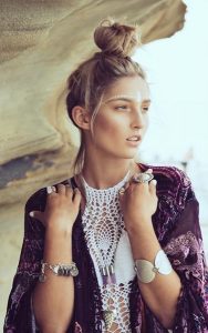 Top knot festival hair at Perfectly Posh Hair Salon in Hungerford