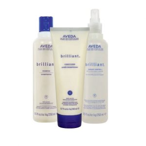 Avedas Brilliant-hair products at perfectly posh hair salon
